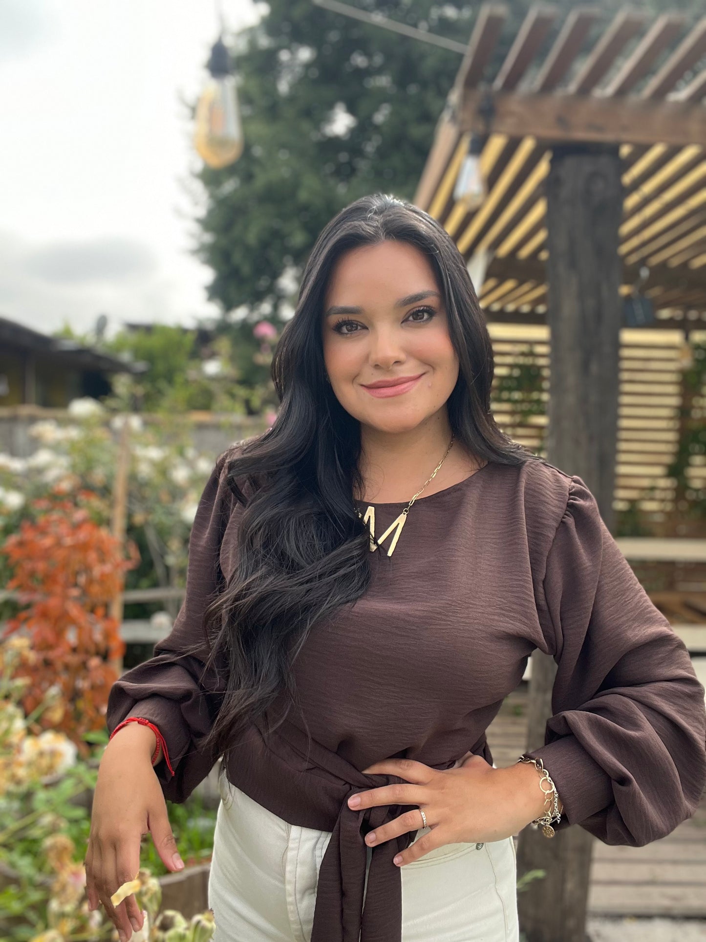 Blusa multiuso chocolate