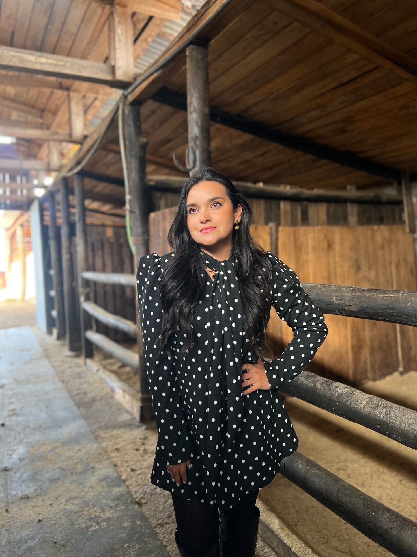 Vestido de Invierno con Lazo