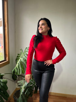 Body rojo manga princesa