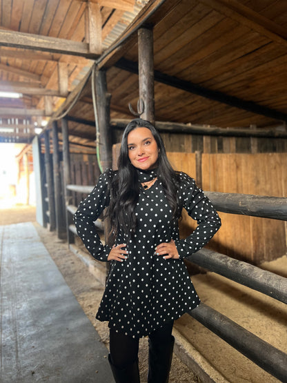 Vestido de Invierno con Lazo
