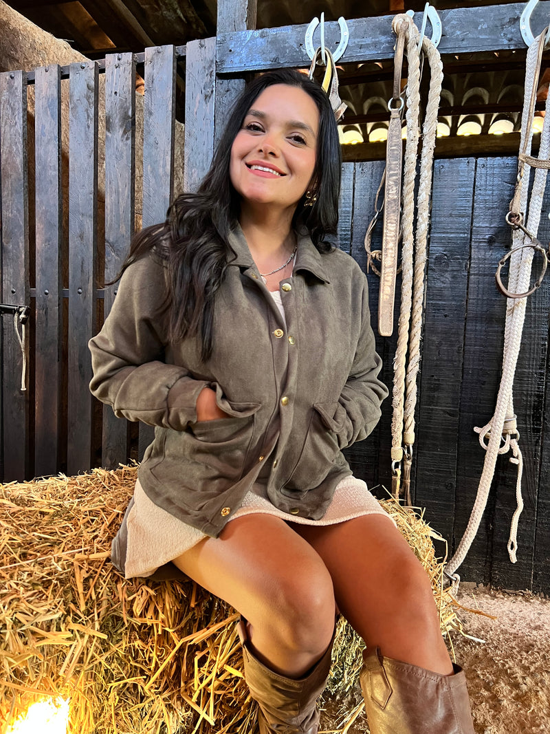 Chaqueta de gamuza