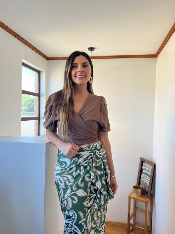 Blusa hortensia