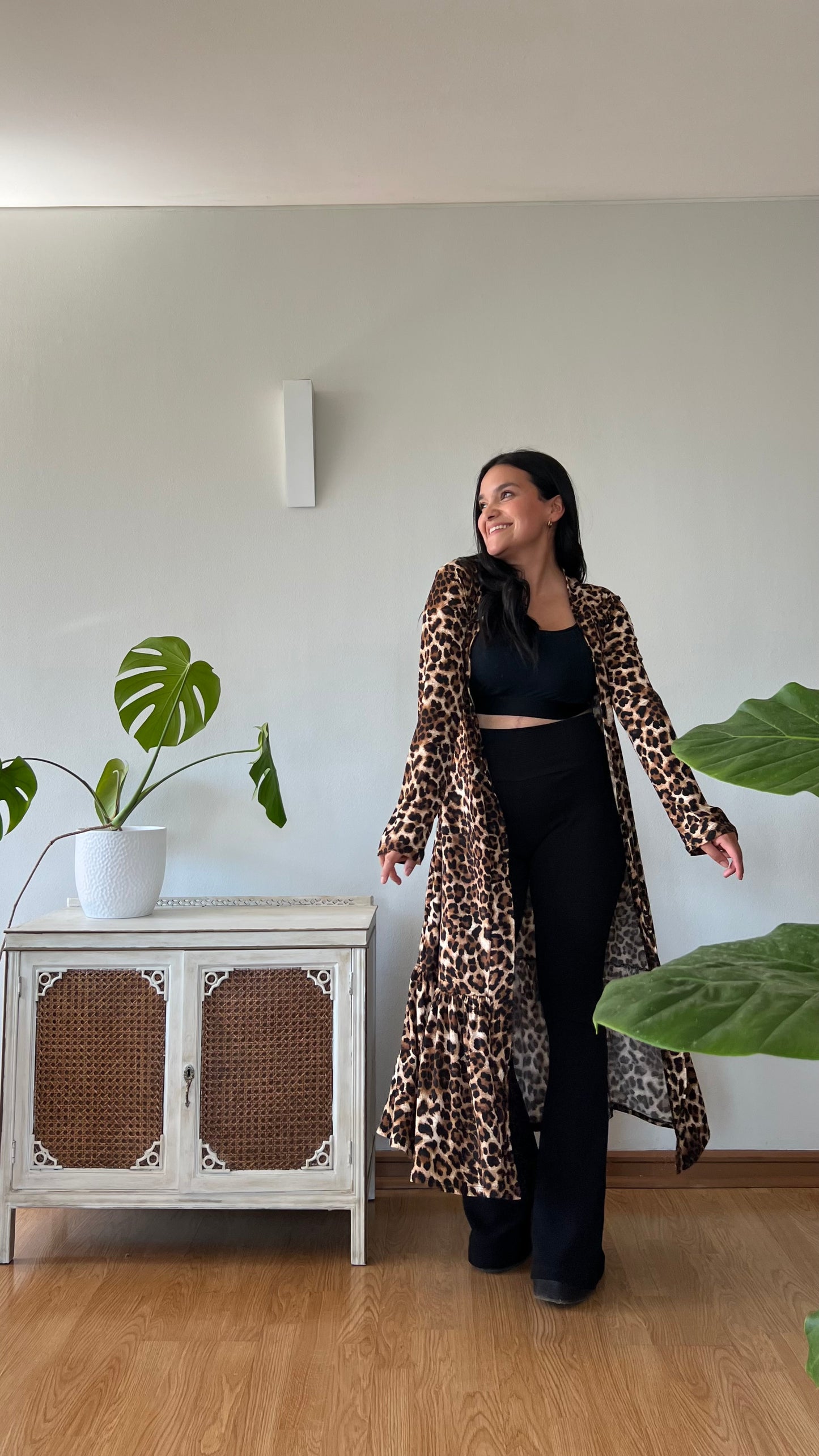 Kimono Milagros Leopardo
