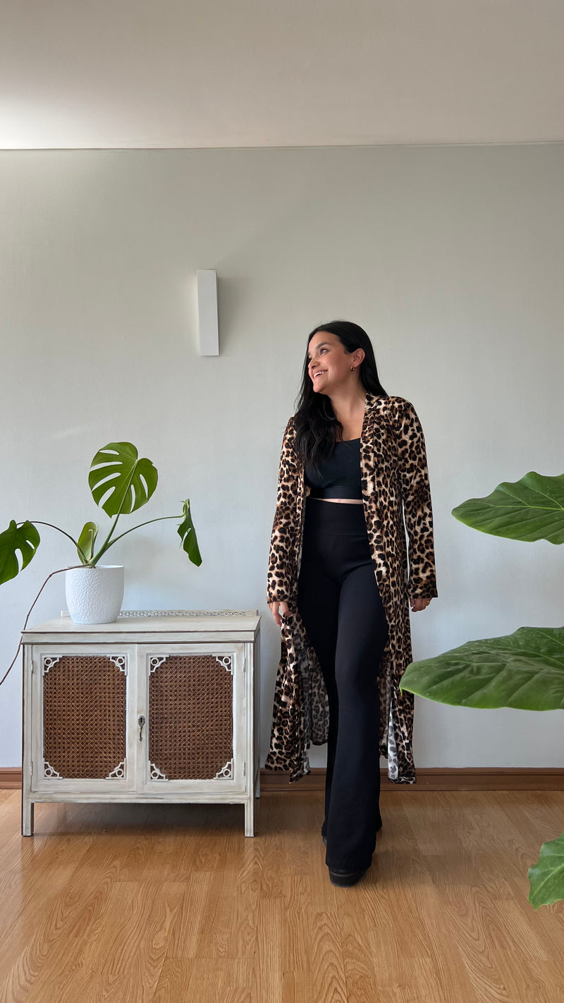 Kimono Milagros Leopardo