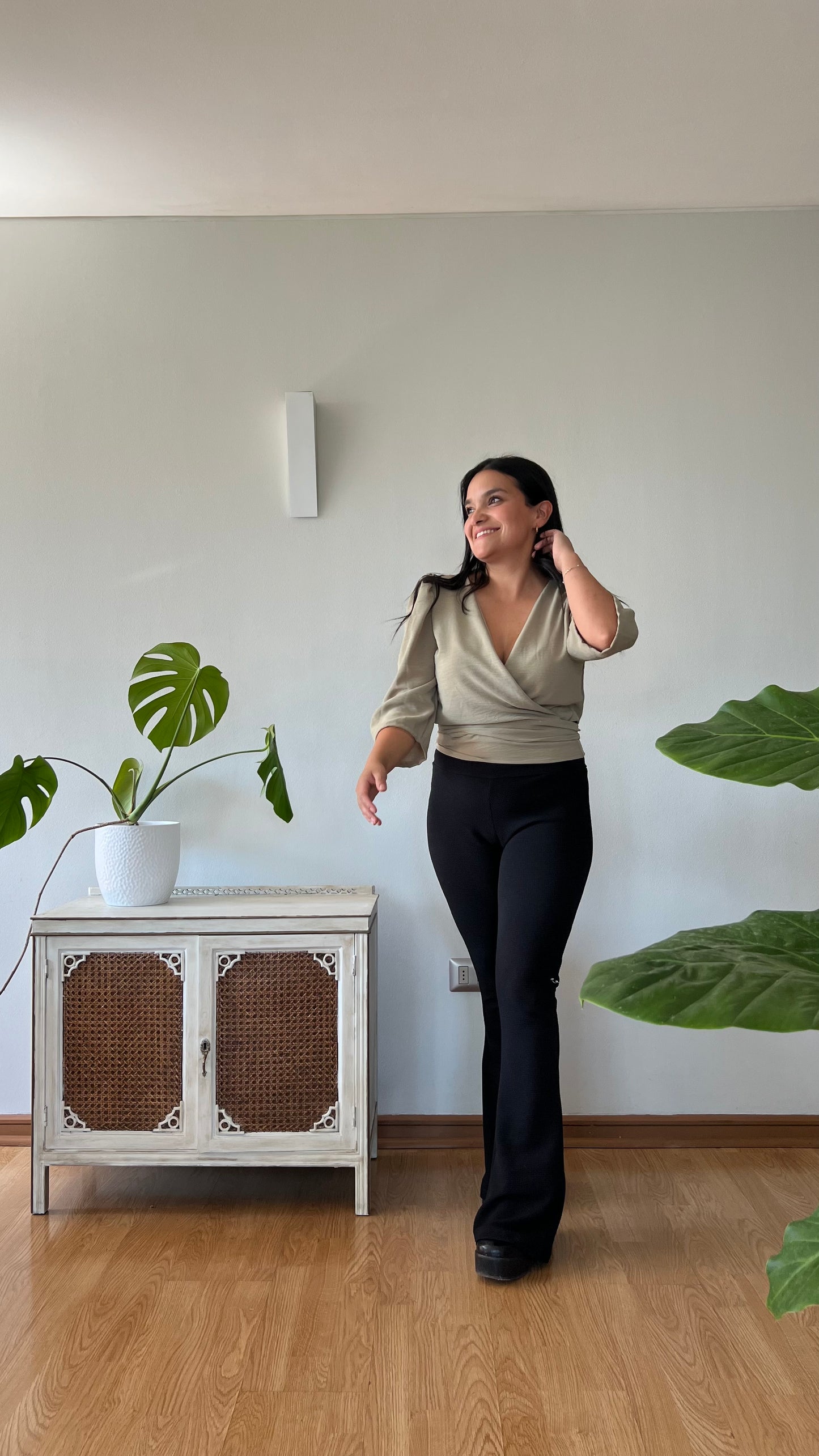 Blusa Hortensia Verde Oliva