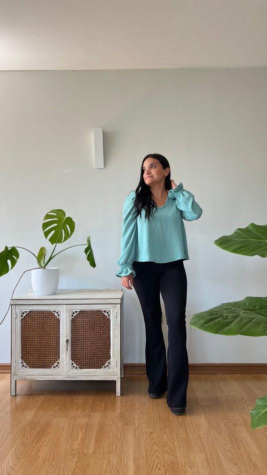 Blusa Nena Aguamarina
