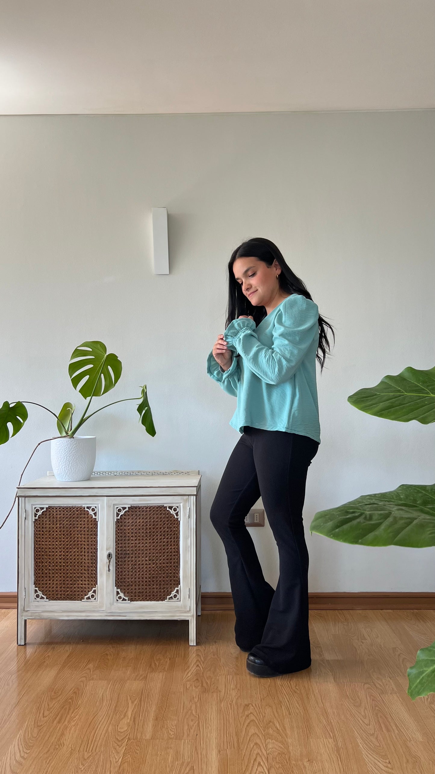 Blusa Nena Aguamarina