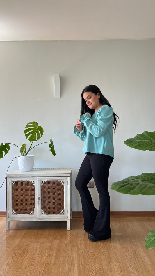 Blusa Nena Aguamarina