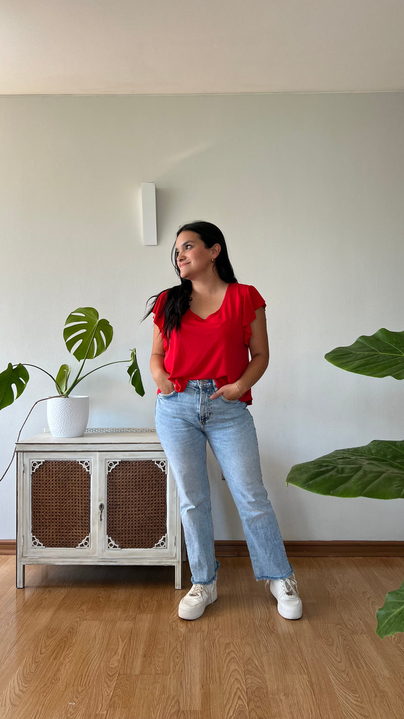 Polera Clara Roja