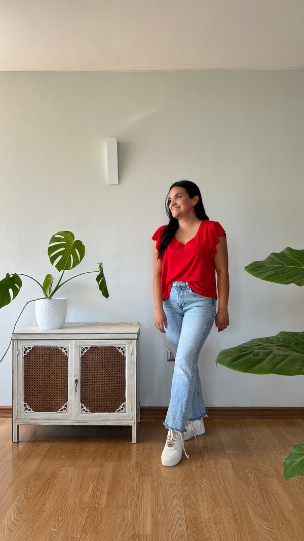 Polera Clara Roja