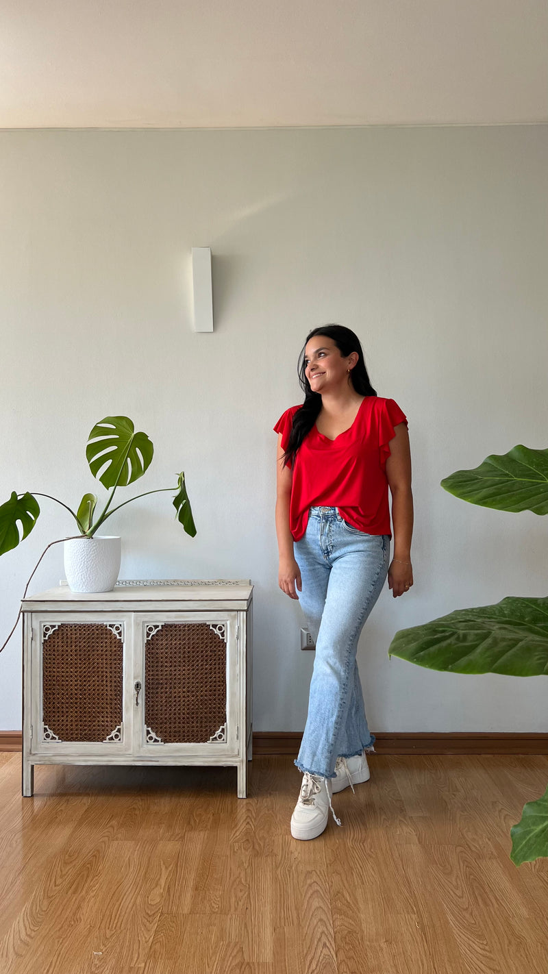 Polera Clara Roja