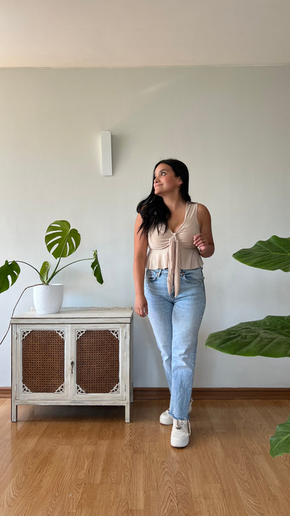 Polera Viviana Beige